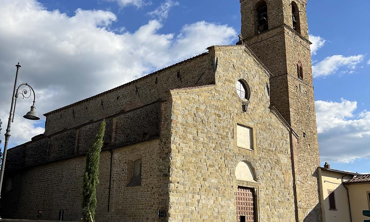 La chiesa di Sant’Agostino nel centro storico di Arezzo